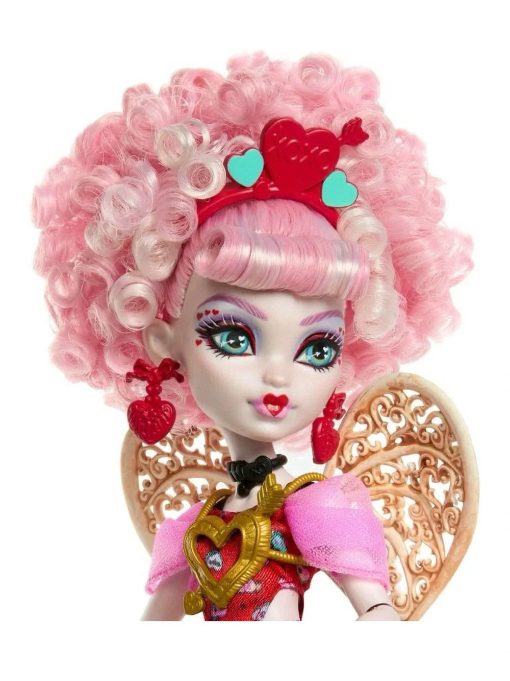 Monster High Scary Sweet Birthday Cupid Asteria Doll in Party Dress with Balloon